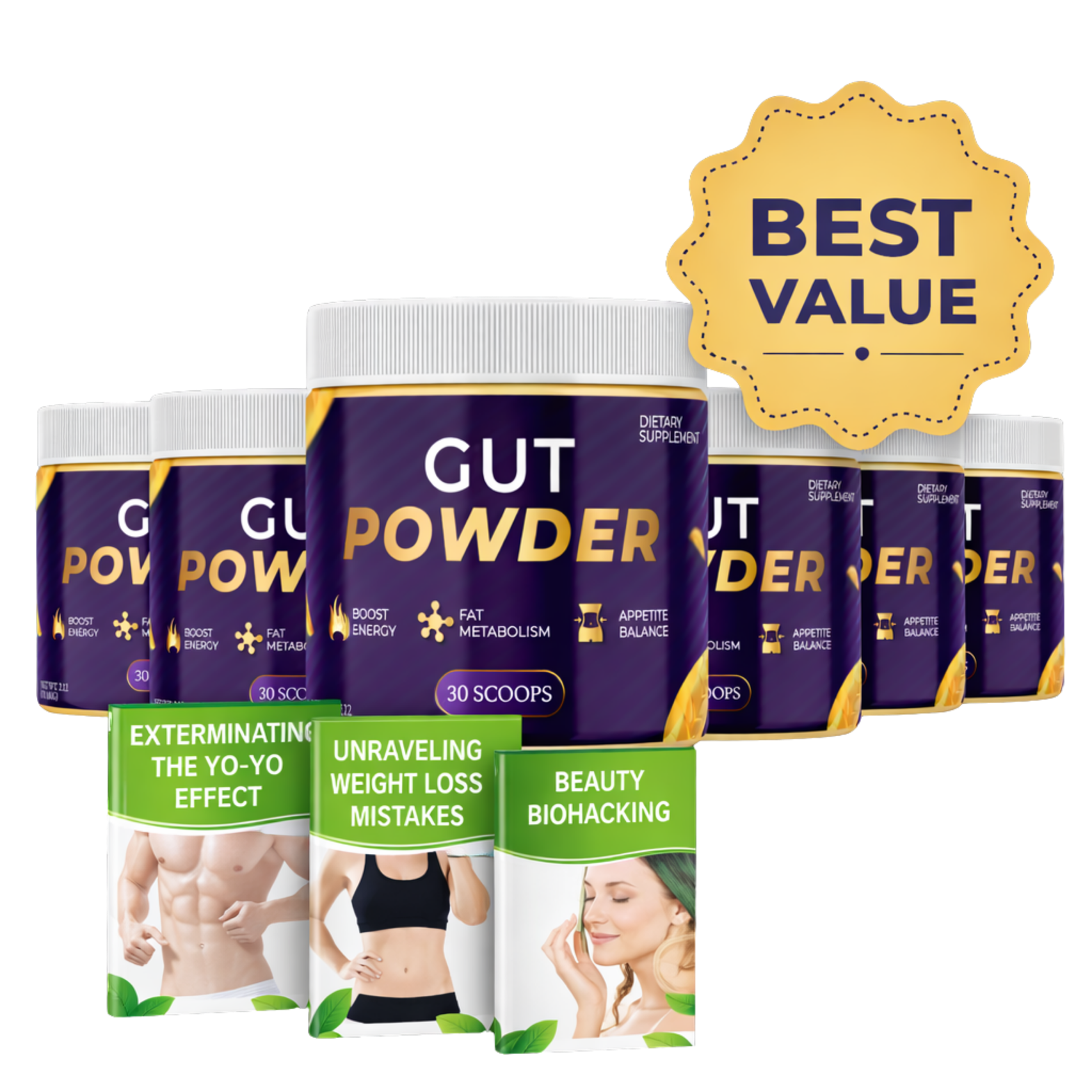 6 Bottles plus 3 free ebooks